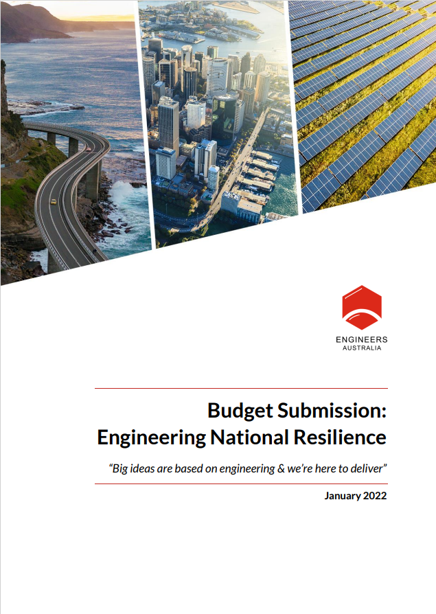 Budget submission: National engineering resilience 
