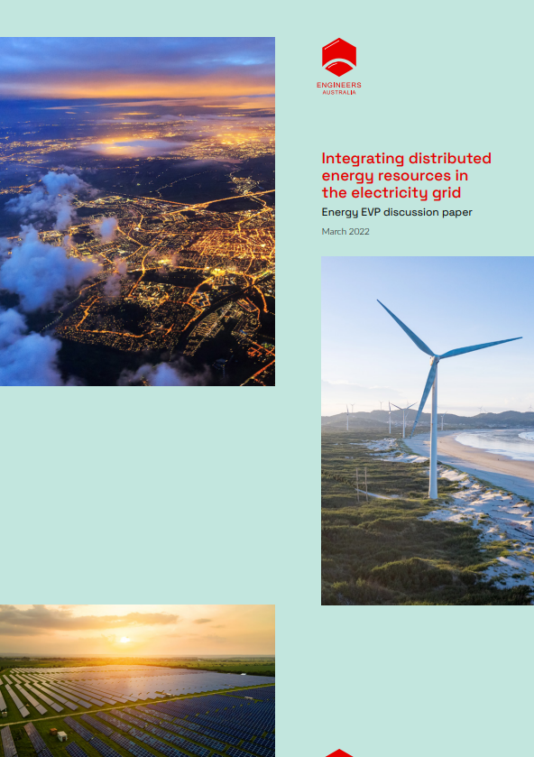 Intergrating DER in the gird, energy discussion paper cover