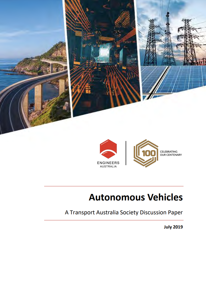 Autonomous vehicles discussion paper cover