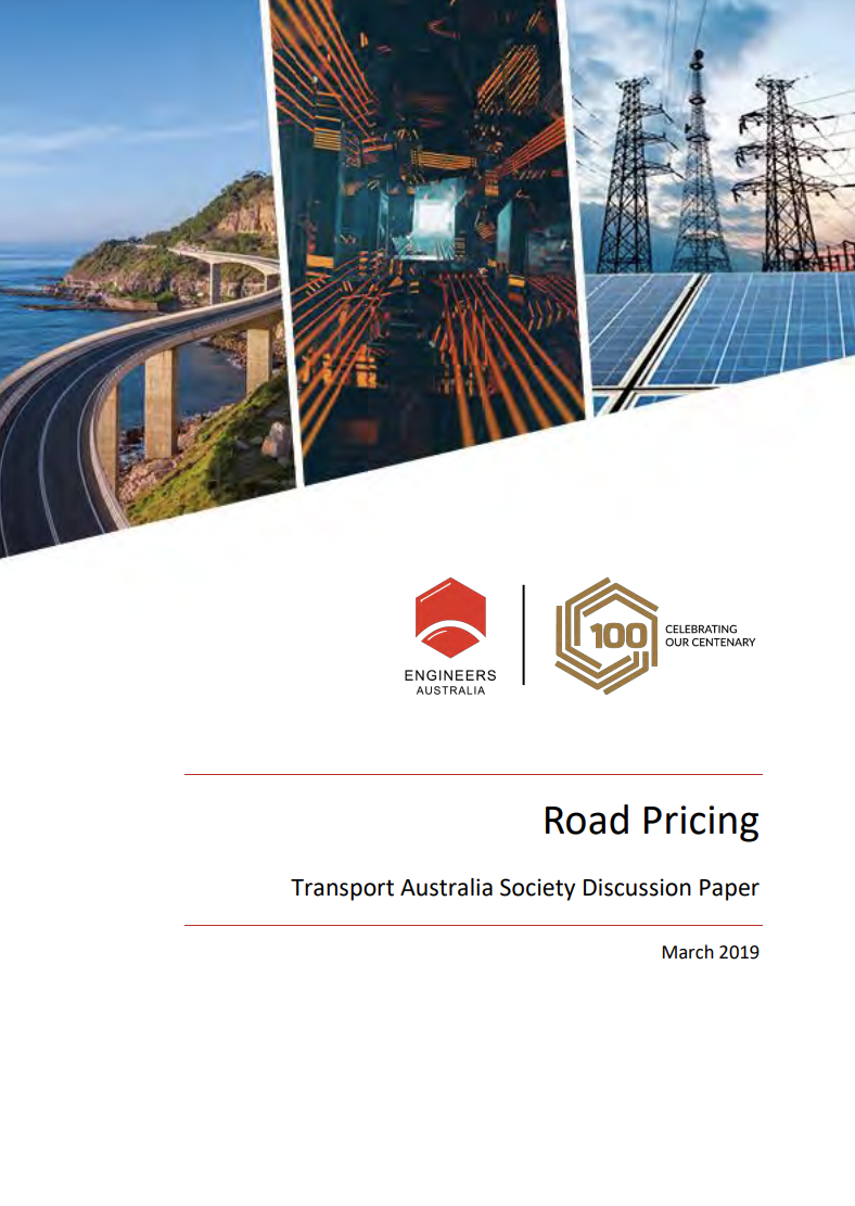 Road pricing discussion paper cover