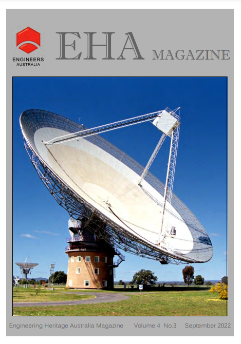 Engineering Heritage Magazine cover featuring a telescope