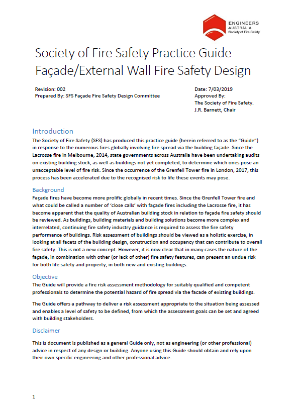Cover of facade and external wall safety design